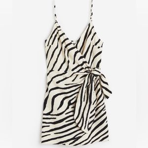 Animal Print Wrap Dress